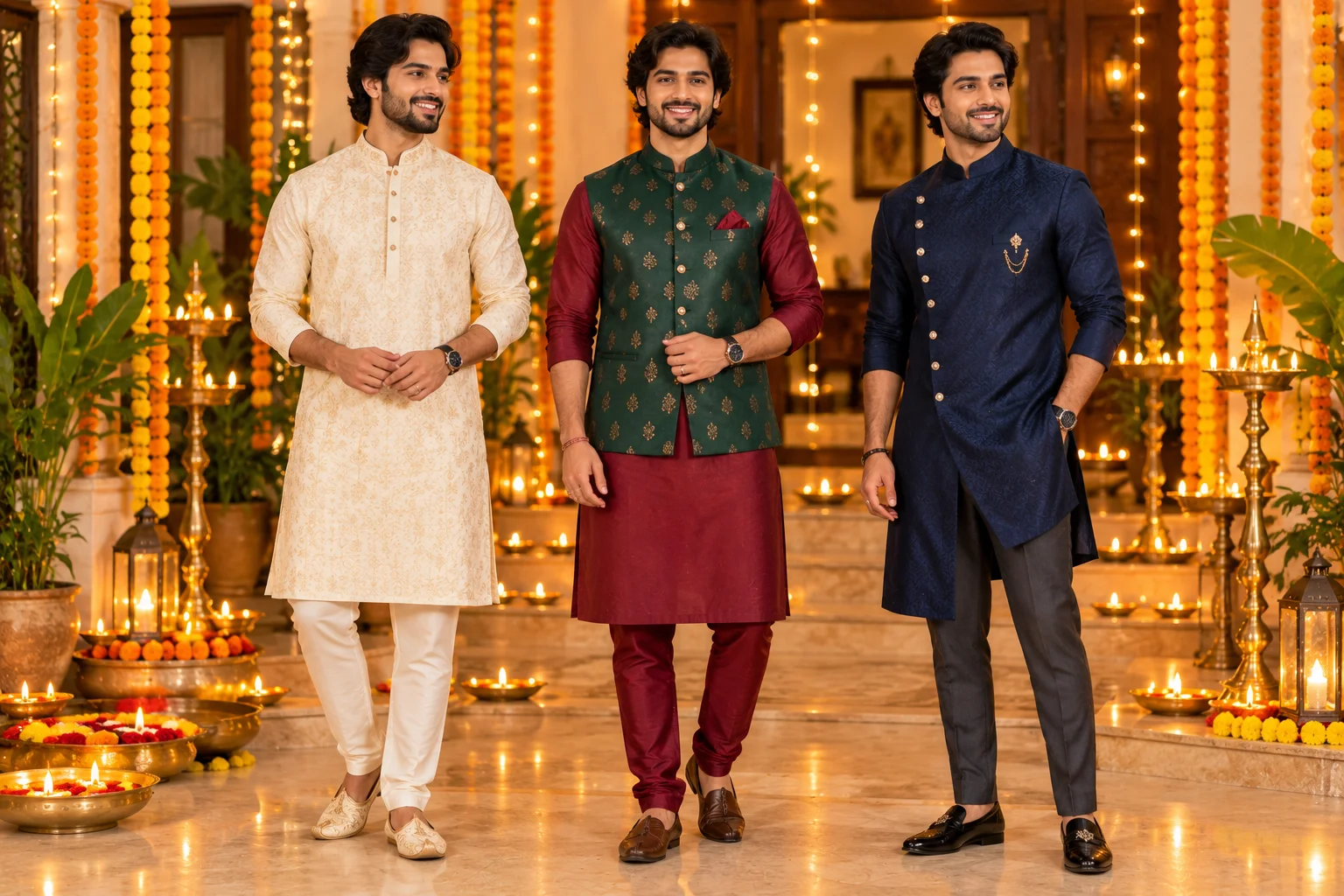 Diwali Dress for Men: Kurta, Nehru Jacket and Indo-Western Outfit Ideas for 2026